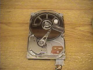 Inside a hard drive
