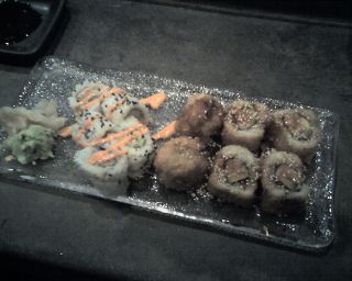 Spicy Tuna Rolls and Deep Fried California Rolls