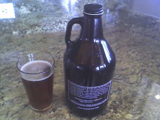 Growler aka half a gallon or 64oz of beer