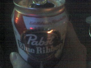 Pabst Blue Ribbon can