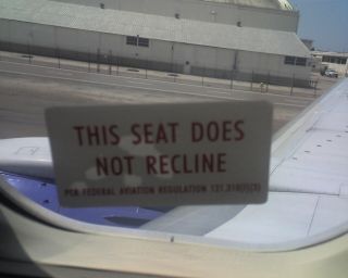 This seat does not recline