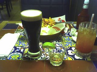 Guinness and tequila at the airport