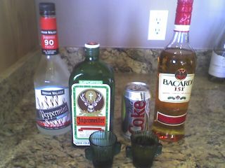Bacardi 151, Diet Coke, Jager, Peppermint Schnaps