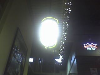 Hanging lightbulb